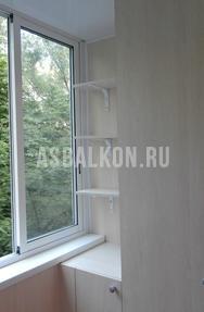 Вариант балкона с холодным остеклением на asbalkon.ru