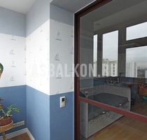 Фотогалерея - Объединение балкона с комнатой 50