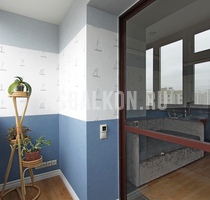 Фотогалерея - Объединение балкона с комнатой 34