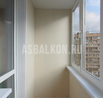 Отделка балконов пластиковыми панелями 39