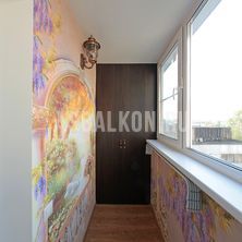 отделка лоджии с расписными стенами