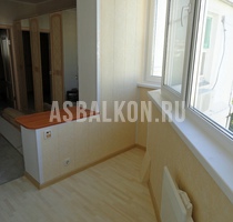 Фотогалерея - Объединение балкона с комнатой 9