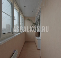 Отделка балконов пластиковыми панелями 48