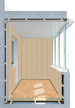 Отделка  балконов и лоджий КОМФОРТ   - «Альянс Спецстрой» -  