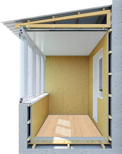 Отделка  балконов и лоджий СТАНДАРТ   - «Альянс Спецстрой» -  