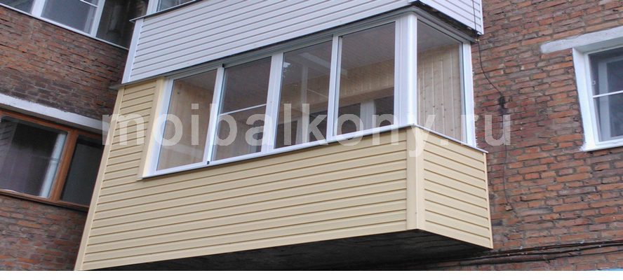 Внешняя отделка балконов и лоджий сайдингом    - «Альянс Спецстрой» -  