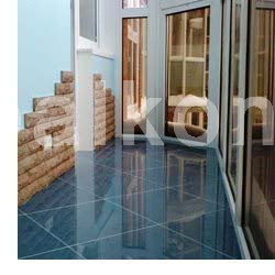 Отделка плиткой пола балкона и лоджии   - «Альянс Спецстрой» -  