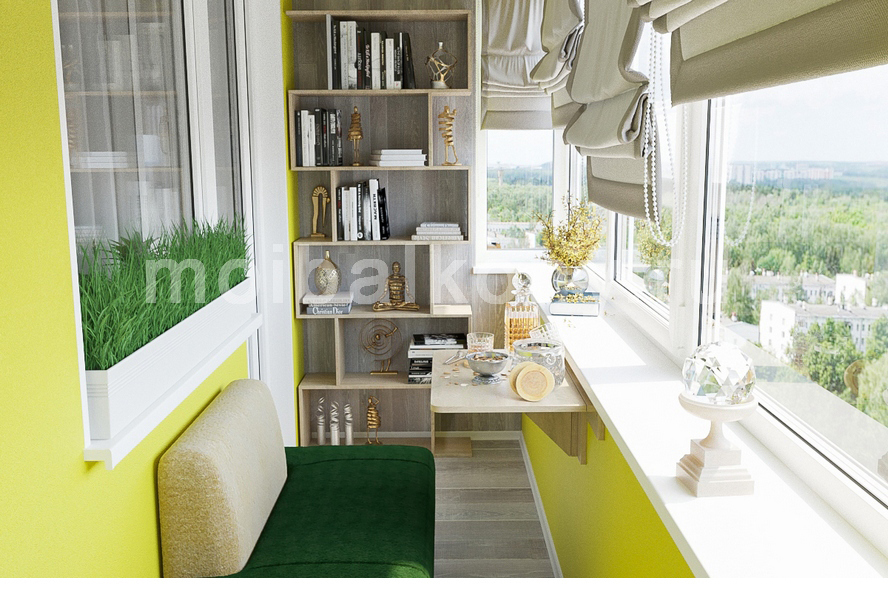 встроенные Шкафы,тумбы и полки из ЛДСП на балкон и лоджию    - «Альянс Спецстрой» -  